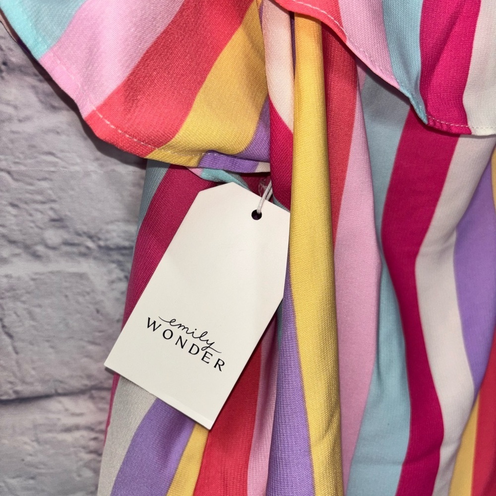 Colorful Ruffle Top - Picture 3 of 5